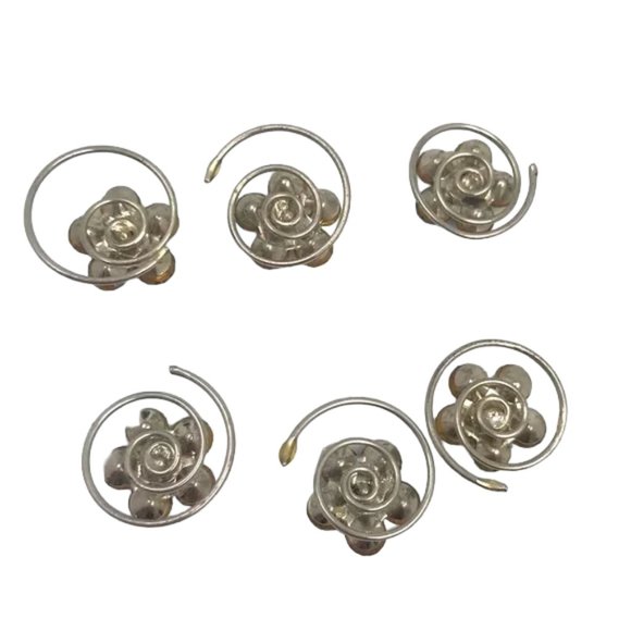 Multicolored Flower Spiral Hair Twists Coils - Picture 2 of 3